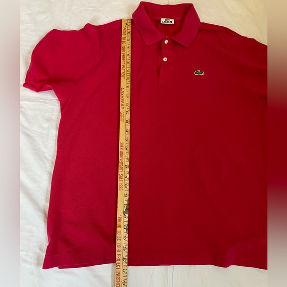 Lacoste Mens Fuschia Pink 100% Cotton Pique L. 12.22 Short Sleeve Polo Shirt XXL - Picture 11 of 17
